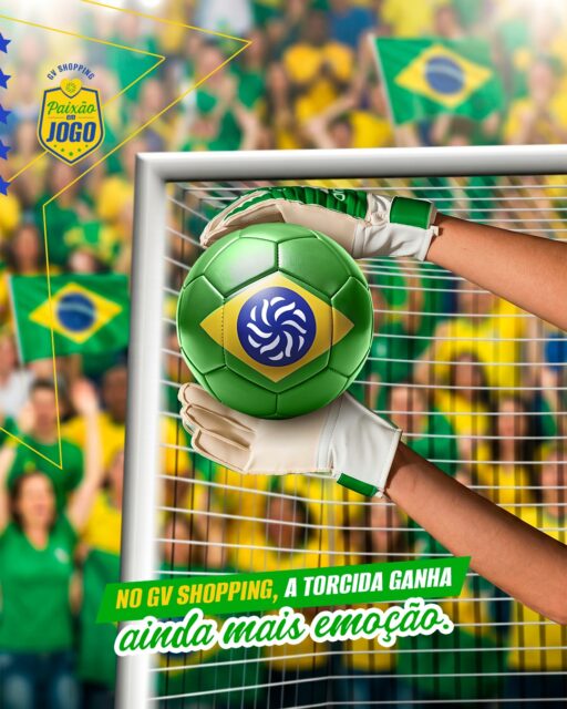 ⚽❤️ No GV Shopping, a torcida ganha ainda mais emoção!Aqui, cada jogo é uma oportunidade para reunir amigos, compartilhar a paixão pelo futebol e viver momentos especiais. Entre uma torcida e outra, aproveite tudo o que o shopping tem a oferecer e faça parte dessa energia que toma conta da cidade.GV Shopping – Onde a emoção entra em campo.#GVShopping #PaixãoEmJogo #Futebol #GovernadorValadares #ShoppingCenter