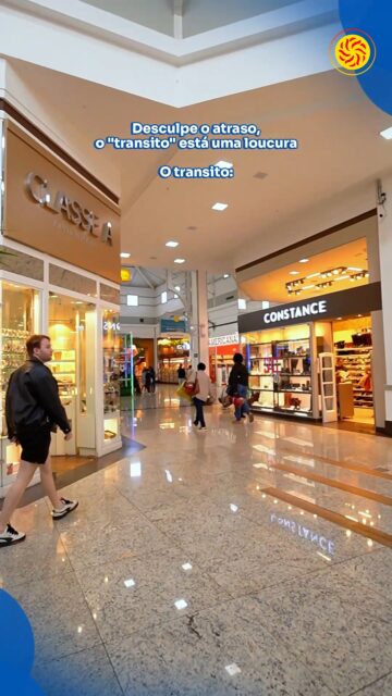 Desculpe o atraso, o “trânsito” estava intenso por aqui.O trânsito: vitrines que chamam atenção em cada passo, corredores cheios de movimento e novidades por todos os lados ✨GV Shopping |  Viva tudo aqui! Lojas: @mistica_acessoriosoficial @oticachillibeans.gv#GVShopping #Shopping #Experiência #Vitrines #Passeio