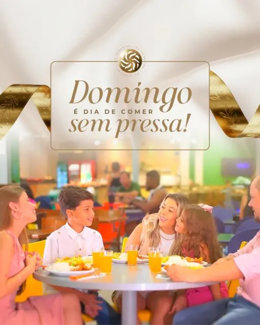 Domingo é dia de comer sem pressa! Saborear com tranquilidade e com boa companhia deve fazer parte da programação do seu fim de semana.Vem pro GV Shopping!#DomingoEmFamília #MomentoEmFamília #AlmoçoDeDomingo #FimDeSemana #GVShopping