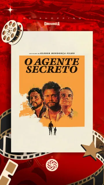 Quando a missão é sair da rotina, o destino é certo. 🎯🎥Agente Secreto estreia no cinema do GV Shopping trazendo ação, mistério e aquele entretenimento perfeito para aproveitar o tempo livre com conforto e bons momentos.Prepare-se para viver essa experiência. 💛#GVShopping#AgenteSecreto#Cinema#Lazer#Entretenimento#ExperiênciaGV