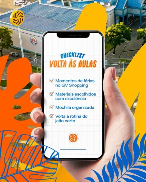 Férias bem aproveitadas, rotina organizada e um novo ciclo começando ✨ No GV Shopping, cada fase do seu dia a dia acontece com mais praticidade, conforto e boas experiências. Agora é hora de seguir o ritmo e começar o ano com tudo. E você, já gabaritou o Checklist?#GVShopping #VoltaAsAulas #DiaDeShopping #RotinaComConforto #ClimaGV