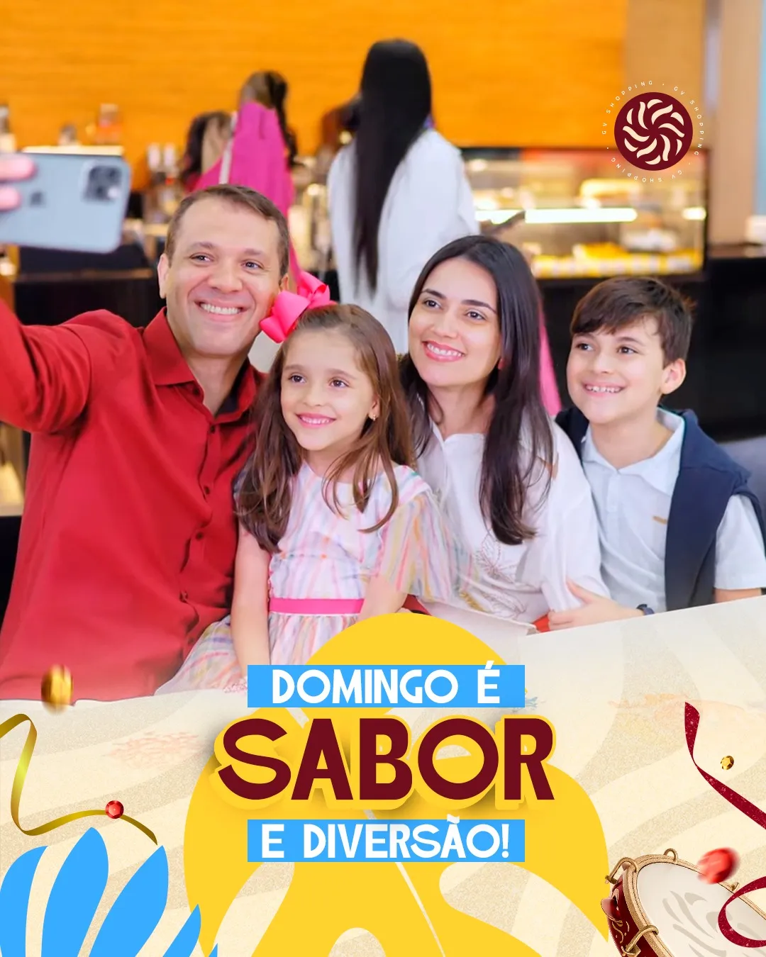 Domingo é dia de aproveitar sem pressa 🍽️Sabores que acompanham o descanso e deixam o momento ainda melhor.No GV Shopping, seu domingo fica completo. #Domingo #GVShopping #Alimentação #Experiência #VivaOGV