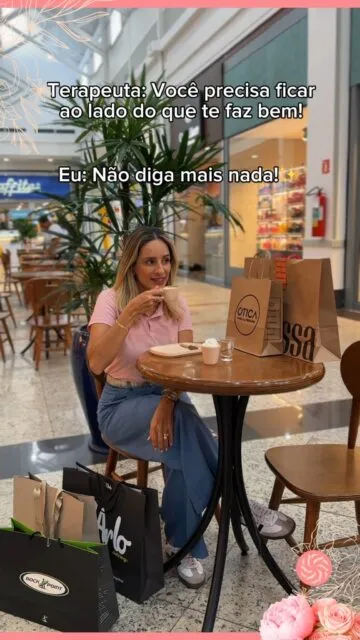 Ficar perto do que faz bem muda tudo ✨Um café tranquilo, boas compras e aquele tempo só pra você. No GV Shopping, cada momento vira experiência 💙E pra você, o que mais faz bem em um dia de shopping? #GVShopping #MomentosQueFazemBem #DiaDeShopping #ExperiênciaGV #ShoppingTime