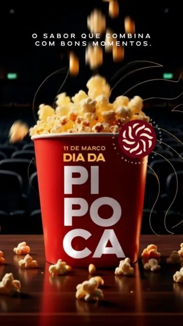 Crocante, quentinha e cheia de memória afetiva 🍿No GV Shopping, a pipoca faz parte da experiência de curtir o cinema e aproveitar cada momento com mais sabor.GV Shopping #DiaDaPipoca #GVShopping #Cinema #Experiência #VivaOGV