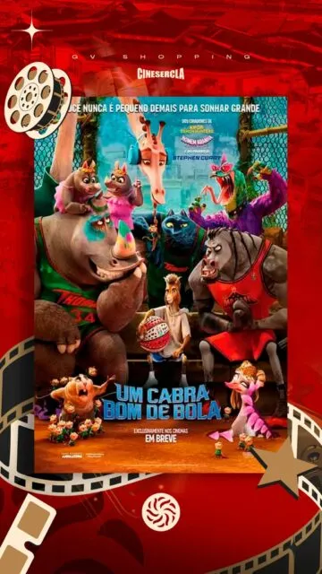 ⚽🎬 Uma história cheia de superação, emoção e paixão pelo futebol.Um Cabra Bom de Bola já está em cartaz para quem gosta de filmes que inspiram e prendem do começo ao fim. Chame os amigos, garanta a pipoca e aproveite a sessão.#GVShopping #Cinema #FilmesEmCartaz #UmCabraBomDeBola #SessãoDeCinema #Pipoca