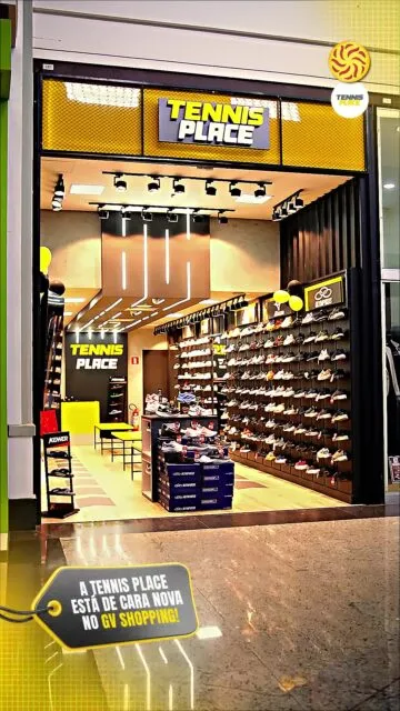 Já conferiram a novidade? 👟✨A Tennis Place está renovada e ainda mais moderna para receber os clientes do GV Shopping. A loja passou por um retrofit e agora oferece um ambiente ainda mais bonito e confortável.Por lá, você encontra tênis das melhores marcas, com opções ideais para se exercitar, caminhar ou passear com estilo, além de ótimas condições de pagamento.Venha conhecer as novidades e conferir tudo de perto.#GVShopping #TennisPlace #Tênis #ModaEsportiva #ComprasNoShopping 👟