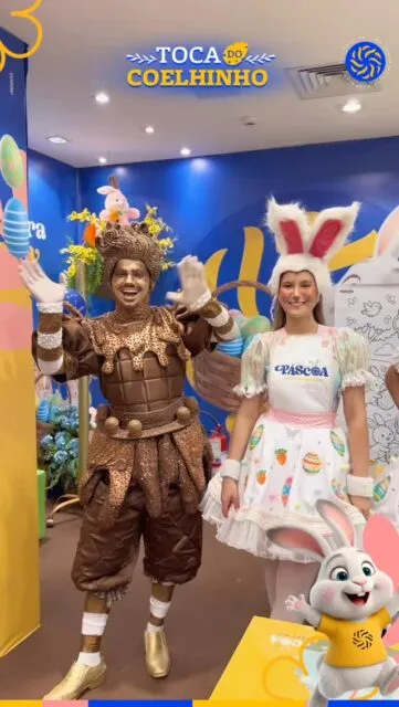 A Toca do Coelhinho abriu ontem e já encheu o dia de encanto por aqui 🐰✨E hoje tem mais momentos especiais esperando pela criançada 💛No GV Shopping, a experiência continua.#GVShopping #PáscoaGVShopping #TocaDoCoelhinho #SeuDiaDoSeuJeito #ExperiênciaGV