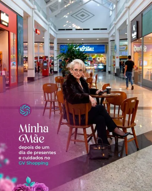 Minha mãe depois de um dia de presentes e cuidados no GV Shopping 💚✨Um dia leve, gostoso e cheio de momentos que ficam.Dia das Mães GV Shopping. Amor sempre presente 💛#GVShopping #DiaDasMães #Experiência #VivaOGV