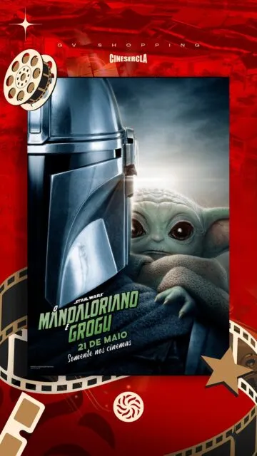 O universo mandaloriano já chegou com tudo. 🚀🔥Ação, aventura e batalhas épicas te esperam nas telonas. Agora é só garantir a pipoca e viver essa experiência do começo ao fim. 👀✨#Mandaloriano #Cinema #FilmeEmCartaz #SessãoDeCinema #GVShopping