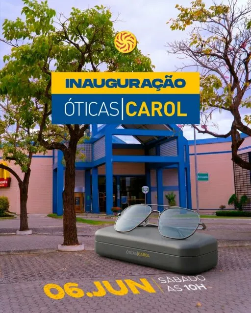 Novidade chegando ao GV Shopping!Nesta sexta-feira, o GV Shopping recebe a inauguração da Óticas Carol 💙👓@oticascarol_gv Mais uma opção para quem busca cuidado com a visão, qualidade e as principais tendências em óculos e acessórios.Venha conhecer a nova loja e aproveitar essa novidade que acaba de chegar ao nosso mix de lojas. ✨📍 Inauguração Óticas Carol 🗓️ 06/06 ⏰ 10hGV Shopping. Sempre trazendo novas experiências para você.#GVShopping #OticasCarol #Inauguracao #NovidadeNoGV #GVValadares #ShoppingGV