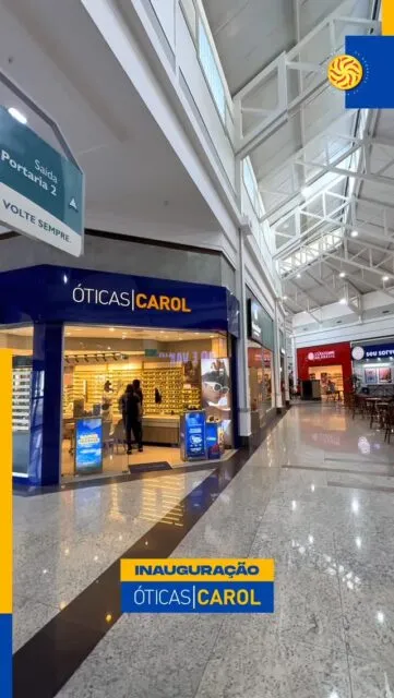 Hoje tivemos mais uma inauguração no GV Shopping! 💙👓A Óticas Carol chegou para complementar ainda mais o nosso mix de lojas, trazendo qualidade, tecnologia, cuidado com a visão e as principais tendências em óculos e acessórios.Venha conhecer a nova loja, conferir as novidades e aproveitar mais essa experiência que acaba de chegar ao GV Shopping. ✨GV Shopping. Sempre trazendo mais opções, conforto e conveniência para você.#GVShopping #OticasCarol #Inauguracao #NovidadeNoGV #GVValadares