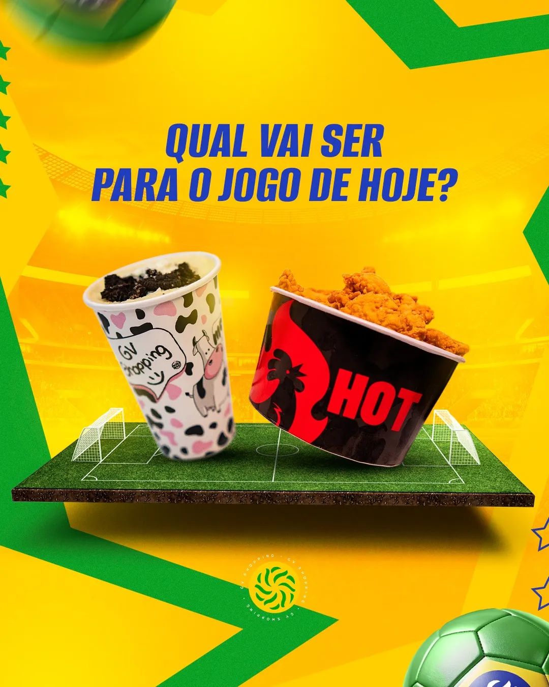 Qual vai ser a sua escolha para o jogo de hoje?Tem quem prefira um balde cheio de sabor para compartilhar e quem não resista a uma sobremesa geladinha. Ou melhor: os dois! 😋Passe no GV Shopping e garanta seu combo favorito para deixar a torcida ainda mais gostosa.Lojas: @milkymoo_gv | chickenhot_gv#GVShopping #Compras #Gastronomia #Torcida #Shopping