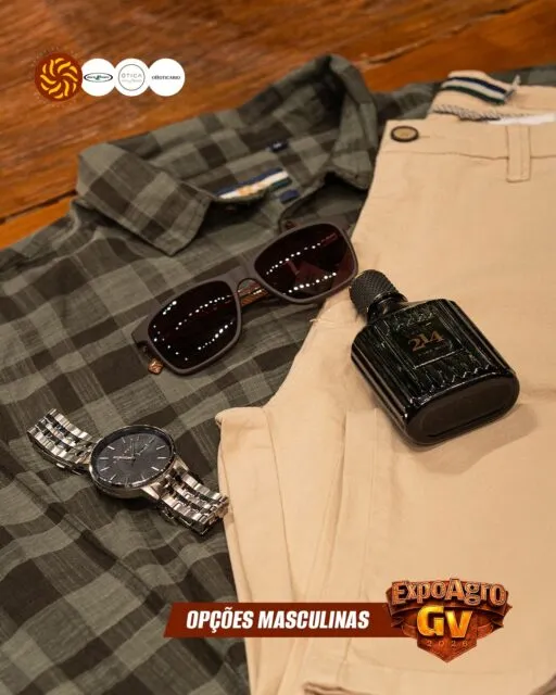 Opções masculinas para viver a Expoagro no estilo certo 🤠✨A Expoagro também combina com estilo, atitude e aquele visual que faz diferença em cada detalhe. 🤠✨No GV Shopping, você encontra opções masculinas para montar o look, escolher os acessórios certos e entrar no clima da temporada com muito mais personalidade.Passe por aqui, escolha seus favoritos e aproveite a temporada em grande estilo 💙Lojas: @rockpoint @oticachillibeans.gv @boticario_gv#GVShopping #Expoagro #ModaMasculina #EstiloCountry #Shopping