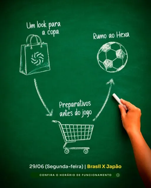 A Copa passa por aqui, e as compras também! ⚽🛍️Confira nossos horários de funcionamento e programe sua visita para aproveitar tudo o que o GV Shopping tem para você. Encontre novidades, garanta aquele presente especial e faça suas compras com mais praticidade.Esperamos você no GV Shopping. 💙#GVShopping #Compras #Shopping #Copa #Valadares