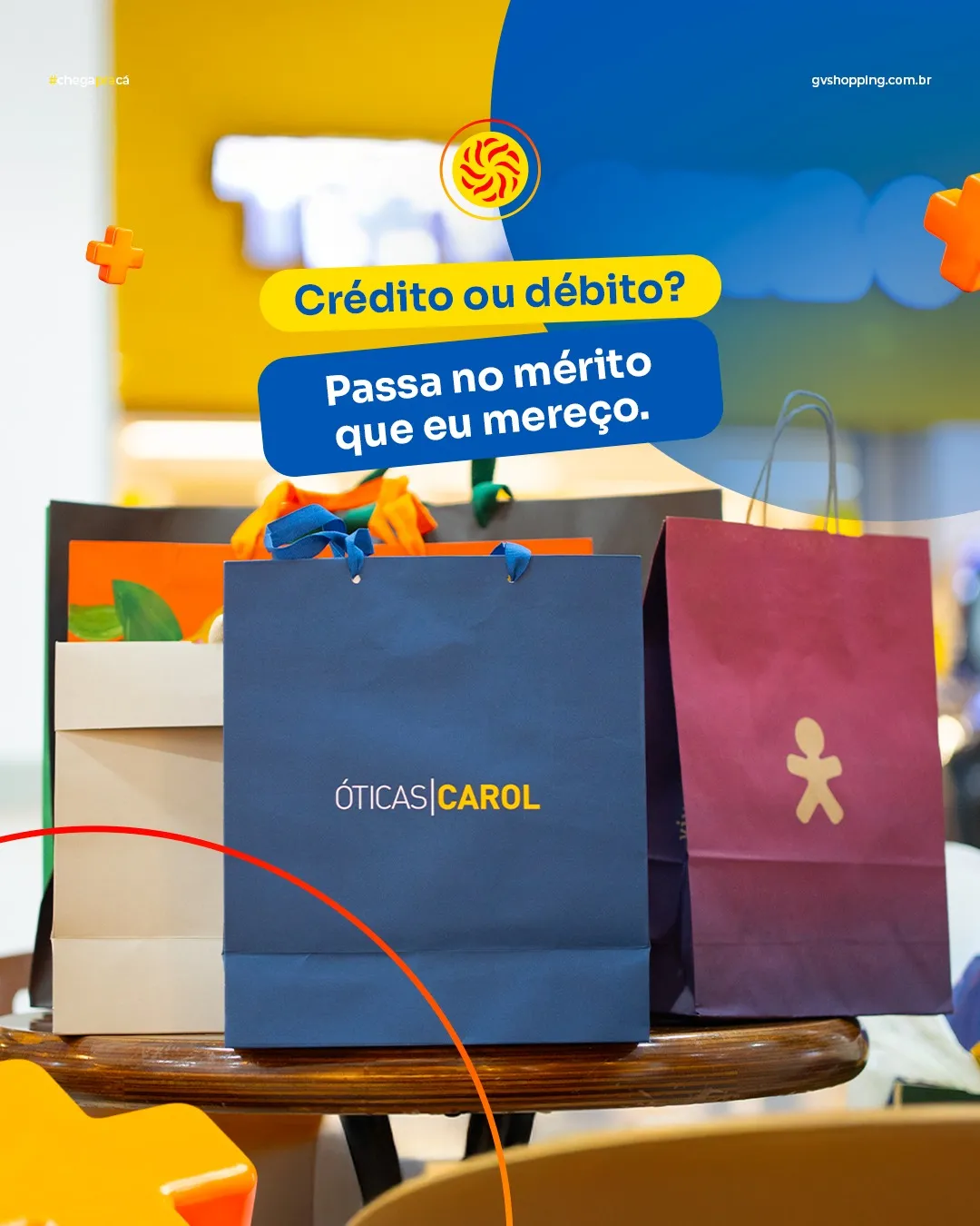 Crédito ou débito?Passa no mérito que eu mereço. 😌🛍️Às vezes, tudo o que a gente precisa é de um tempo para passear, encontrar algo especial e aproveitar o que gosta.E para isso, o destino já é certo: GV Shopping. ✨GV Shopping |  Viva tudo aqui! #GVShopping #Compras #VemProGV #Shopping #MomentoEspecial