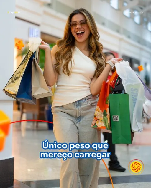 Tem peso que vale a pena carregar. 🛍️✨Aquele momento em que as sacolas vão enchendo e a sensação é de missão cumprida.Sua próxima compra começa aqui. Vem para o GV Shopping! 💜✨ GV Shopping | Viva tudo aqui!#GVShopping #Compras #Shopping #VemProGV #VivaTudoAqui