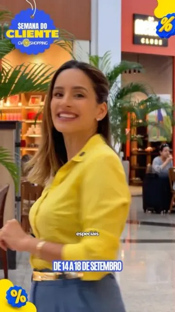 ✨ É amanhã! A Semana do Cliente começa no GV Shopping!De 14 a 18 de setembro, de segunda a sexta, aproveite ofertas especiais e oportunidades em diversas lojas e segmentos para encontrar aquele produto que você estava esperando. 🛍️Fique de olho nos nossos Stories, ative o sininho 🔔 e acompanhe tudo para não perder nenhuma oportunidade!📅 14 a 18 de setembro | Segunda a sextaVem aproveitar a Semana do Cliente e Viva Tudo Aqui! 💜#GVShopping #SemanaDoCliente #VivaTudoAqui #GovernadorValadares #Ofertas