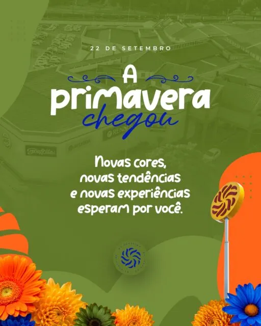 Tem uma nova estação começando por aqui. 🌸É tempo de aproveitar os dias mais coloridos, encontrar coisas novas, experimentar sabores, escolher um filme e transformar um simples passeio em um momento especial.A primavera combina com novos planos. E o GV Shopping tem espaço para todos eles.📍 GV Shopping — Viva tudo aqui!#GVShopping #PartiuGVShopping #Primavera #VivaTudoAqui