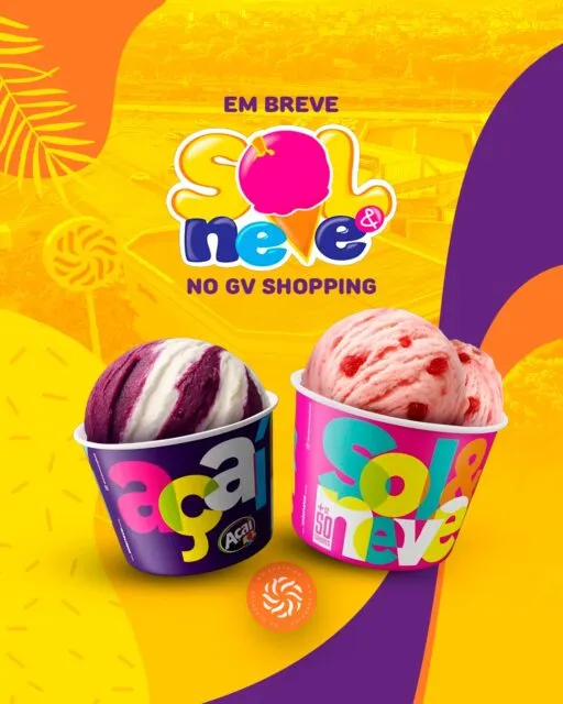 Tem novidade chegando no GV Shopping! 🍦A @solenevevaladares vem aí para deixar seus momentos por aqui ainda mais gostosos. Em breve, você vai poder conhecer!📍 GV Shopping - Viva tudo aqui!#GVShopping #PartiuGVShopping #SolENeve #Novidade