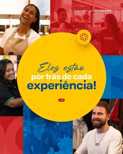 Por trás de cada atendimento, existe alguém que escuta, orienta, procura, sugere e ajuda a tornar cada escolha ainda mais especial. 💜Hoje, celebramos quem está presente em tantos momentos e faz parte da experiência de quem passa pelo GV Shopping.Feliz Dia do Vendedor! ✨GV Shopping — Viva tudo aqui!#GVShopping #DiaDoVendedor #GovernadorValadares #VivaTudoAqui