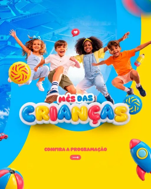 O Mês das Crianças já tem programação no GV Shopping! 💜A criançada vai encontrar personagens, recreação, pintura facial, modelagem de balões e muito mais.Confira a programação e venha aproveitar momentos especiais com a família no GV Shopping!Lojas: @zigzagplay @clubemelissa_gvshopping @cacaushowgvshopping @ojigui @franquiagiraffas #MêsDasCrianças #GVShopping #DiversãoEmFamília #ProgramaçãoInfantil #Crianças