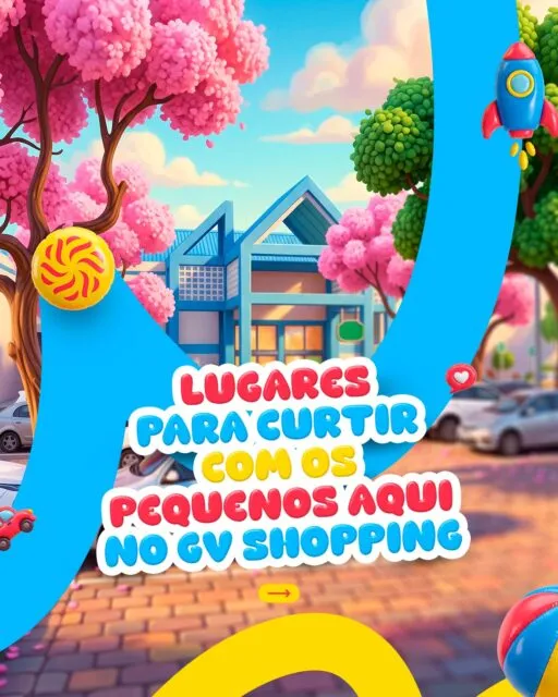 Dia de diversão com os pequenos? O GV Shopping tem opções para todos os gostos!Tem brinquedos para explorar, opções para soltar a criatividade e, claro, aquele docinho que deixa o passeio ainda mais especial. 💜✨Reúna a família, escolha o programa favorito da criançada e venha aproveitar momentos de diversão no GV Shopping!📍 GV Shopping. Viv#vivatudoaqui Lojas: @zigzagplay @graffitebr @finigvshopping #GVShopping #DiaDasCrianças #DiversãoEmFamília #PasseioEmFamília #VivaTudoAqui