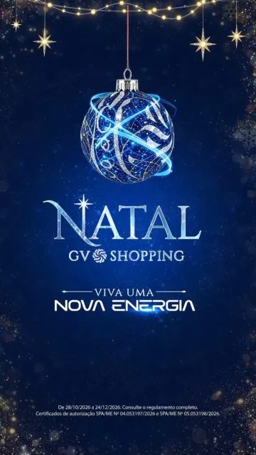No Natal do GV Shopping, uma nova energia transforma cada momento em algo especial. É tempo de celebrar a vida, compartilhar alegrias e criar novas memórias ao lado de quem a gente ama. 💚E, para deixar essa data ainda mais especial, a cada R$ 500 em compras nas lojas participantes, você concorre a um BYD Dolphin Mini 0 km e ainda pode ganhar um dos 700 kits presente Natura! 🚗🎁Para participar, baixe o app Prizor, pesquise pela campanha Natal GV Shopping — Viva uma Nova Energia, faça seu cadastro, inclua seus cupons e pronto! 📲Coloque mais energia no seu Natal e venha viver essa experiência no GV Shopping! ✨Natal GV Shopping ✨ Viva uma nova energia!Confira o regulamento completo e as lojas participantes no link da bio. 🌟Certificados de Autorização SPA/ME nº 04.053197/2026 e nº 05.053198/2026.#NatalGVShopping #VivaUmaNovaEnergia #CampanhaDeNatal #GVShopping #PromoçãoGVShopping